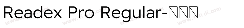 Readex Pro Regular字体转换